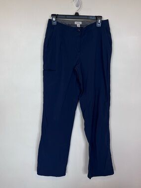 LL Bean Hiking Outdoor Pants Womens Size 6 Regular 516324 Nylon Navy Blue